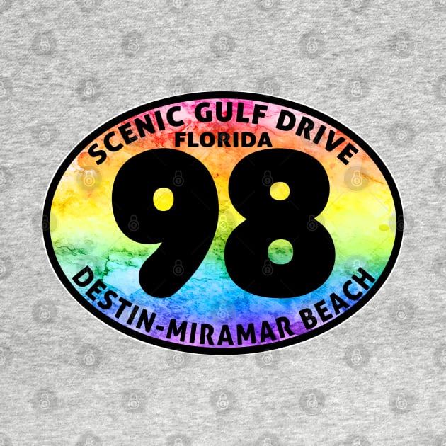 Scenic Gulf Drive Highway 98 Destin Beach Florida Palms Panhandle Emerald Coast by TravelTime